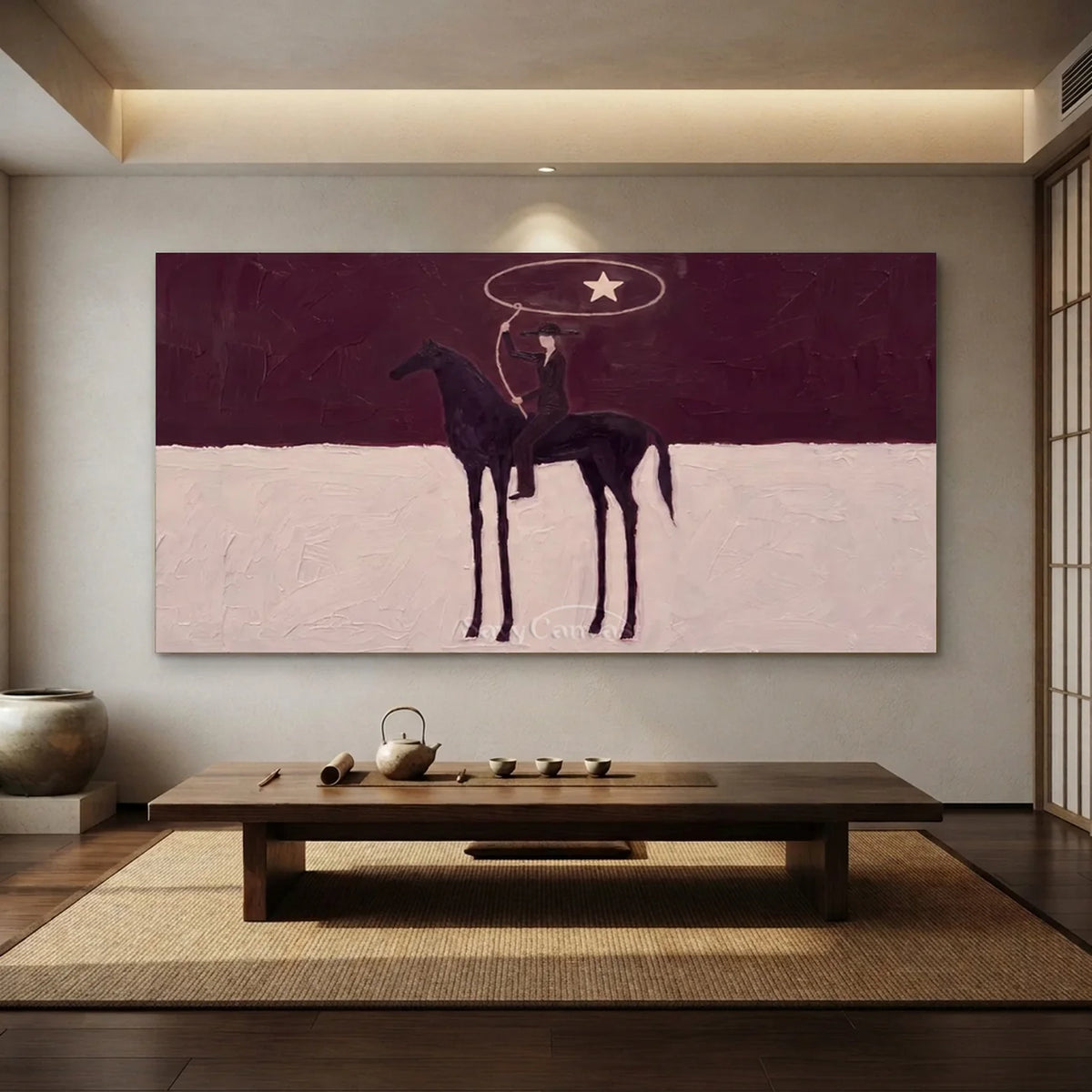 Cowgirl-Art-for-zen-style-tea-room-07.webp