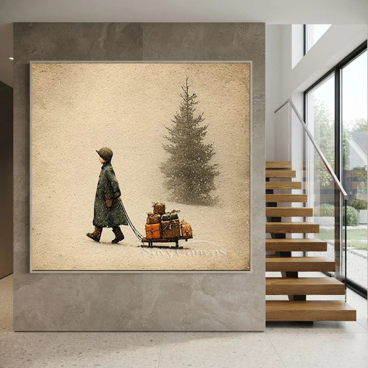 Dark-Moody-Christmas-Art-for-Modern-Staircase-01.webp