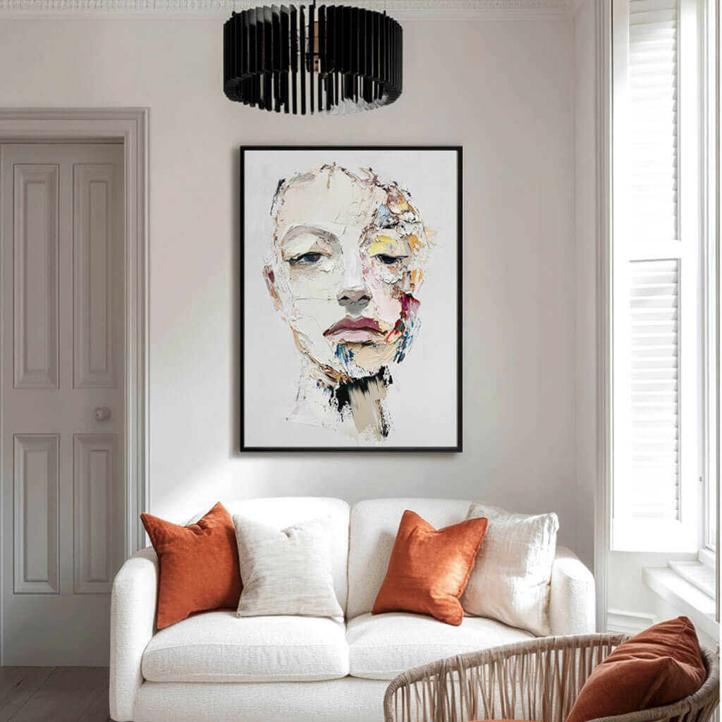 Modern Figurative Painting | Expressive Woman's Face Art #AA 267