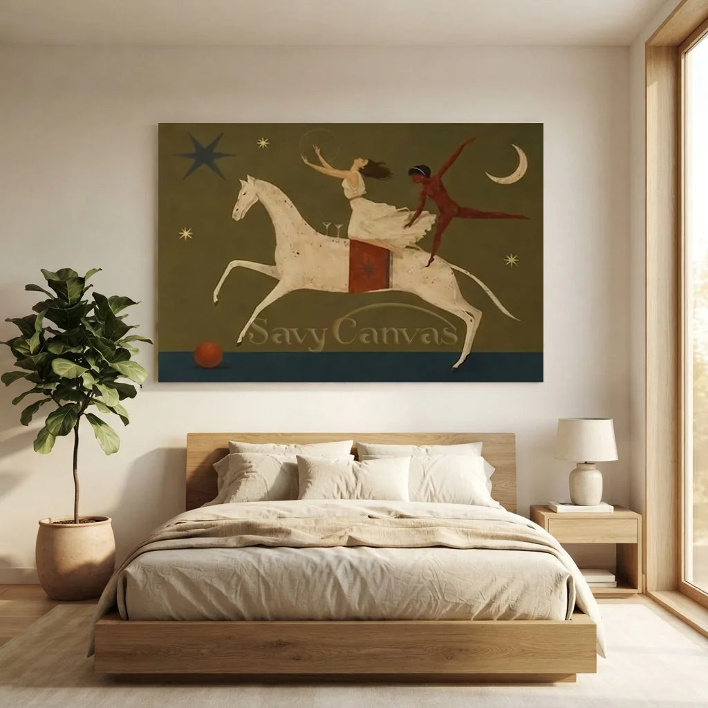 Handmade Surrealist Dreamlike Horse Oil Painting #SS 356