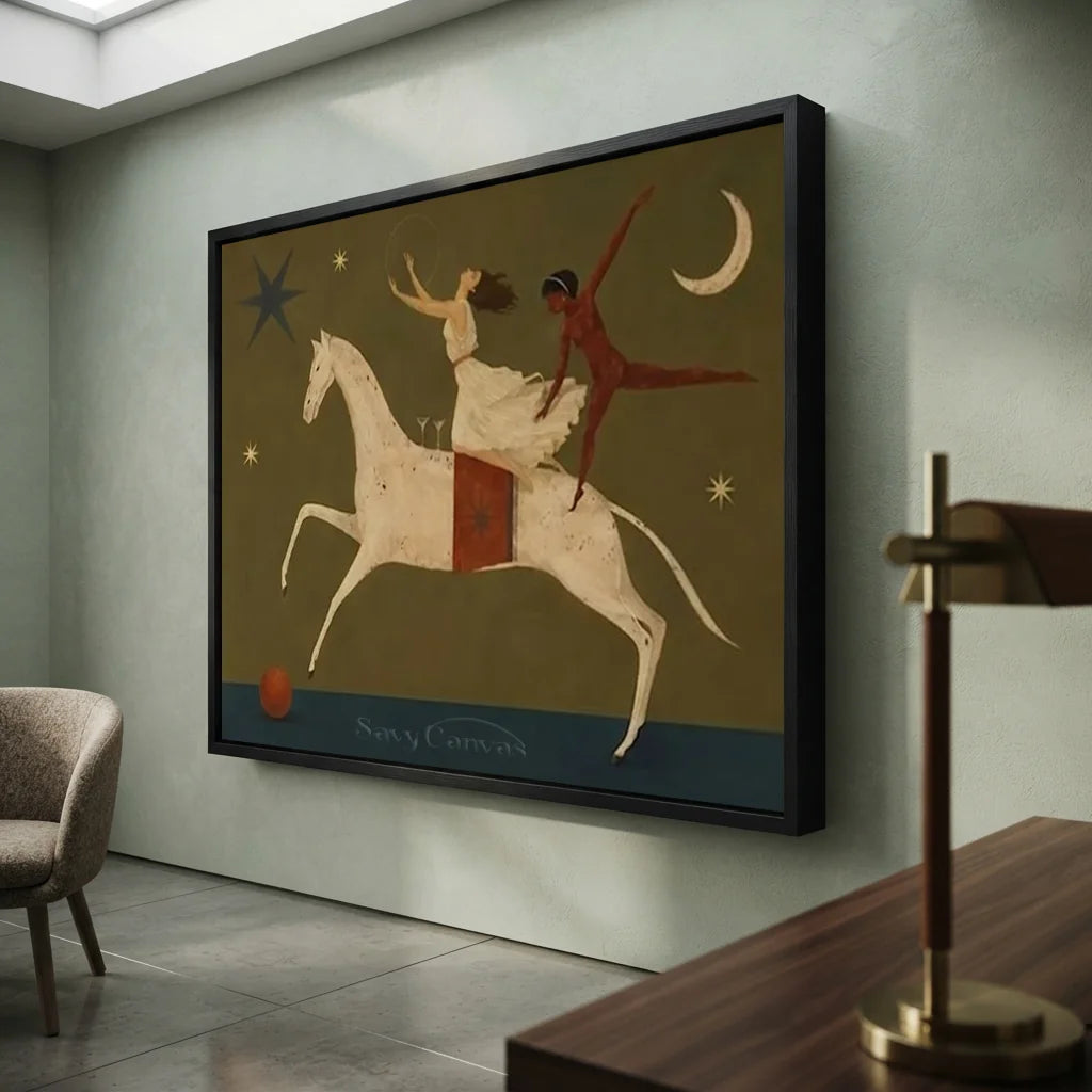Handmade Surrealist Dreamlike Horse Oil Painting #SS 356