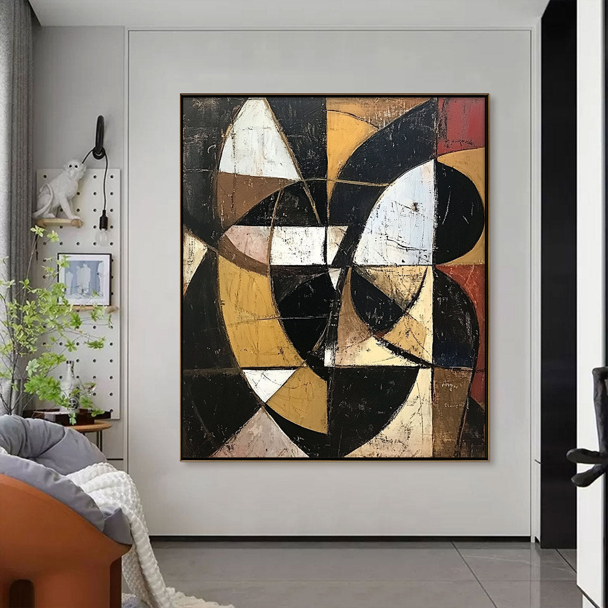 Textured Wabi Sabi Wall Art | Earth Tone Abstract Painting