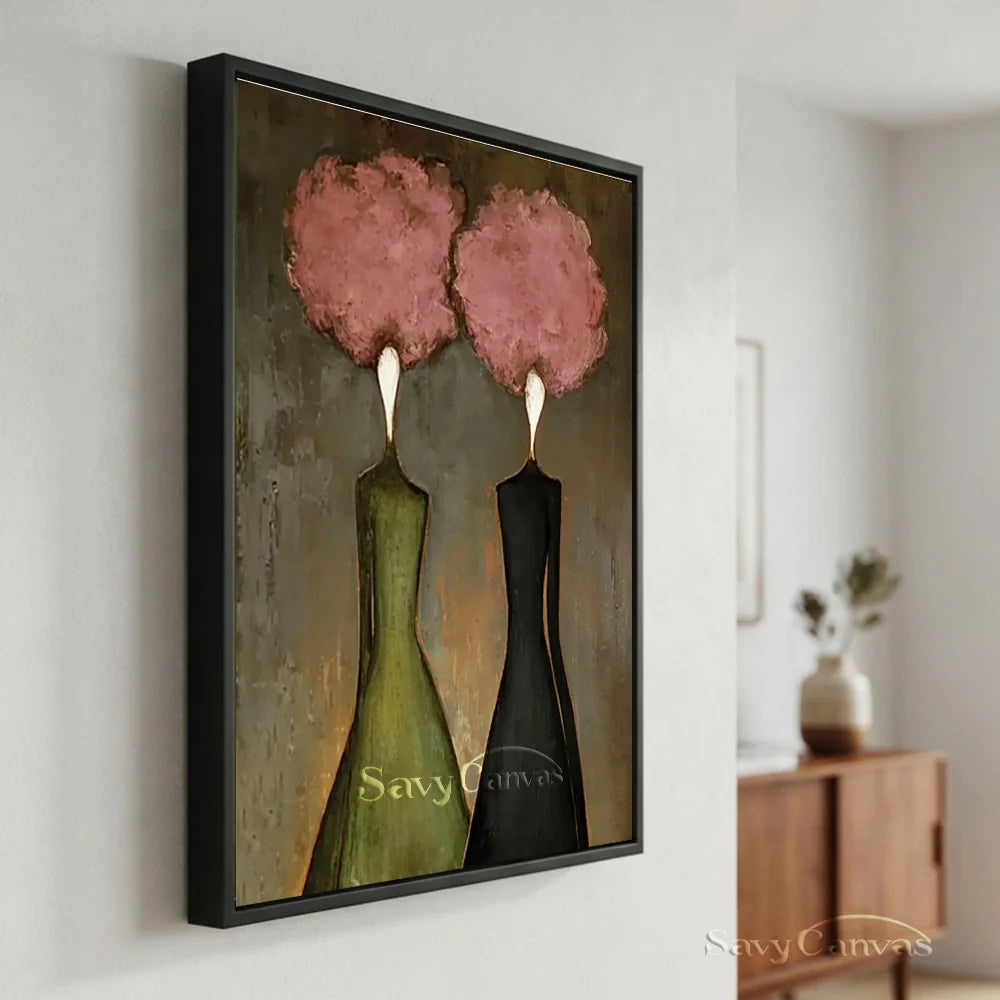 Abstract Figural Oil Painting Canvas #SS 300