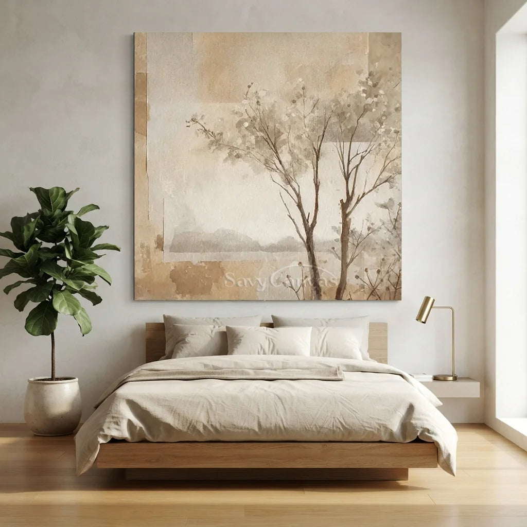Flower-&-Tree-Abstract-Canvas-for-luxurious-bedroom-02.webp
