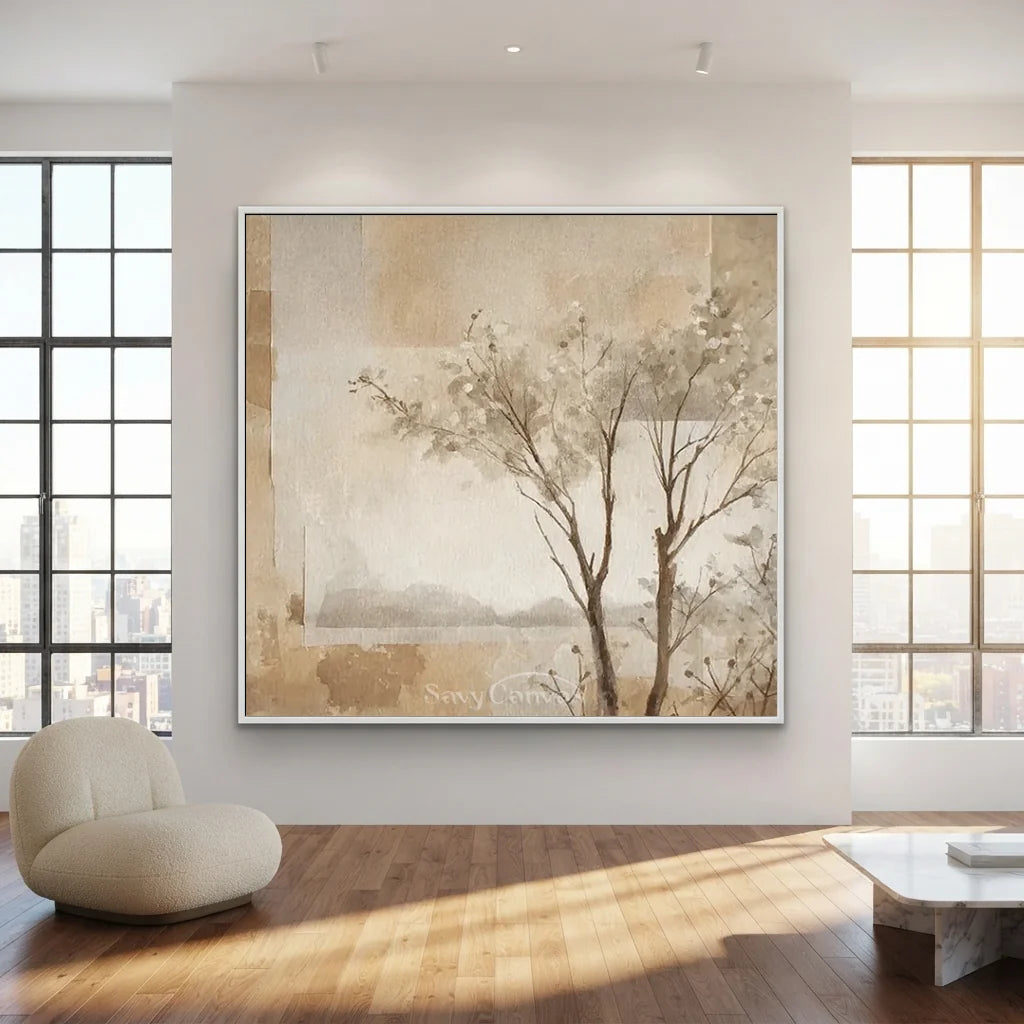 Flower-&-Tree-Abstract-Canvas-for-wall-between-window-08.webp