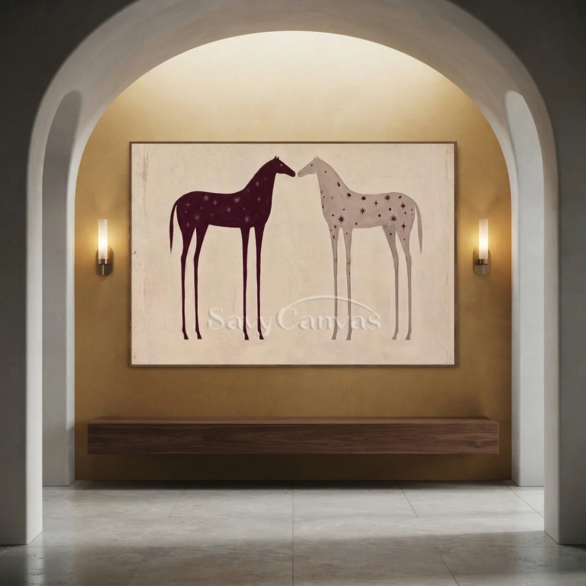 Folk-Art-Horse-Painting-for-art-corridor-09.webp