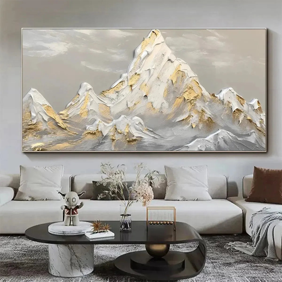 Handmade Impasto Mountain Painting | Textured Landscape Art
