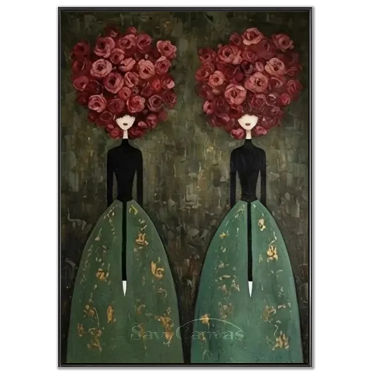 Abstract Expressionist Figural Oil Painting Canvas #SS 295
