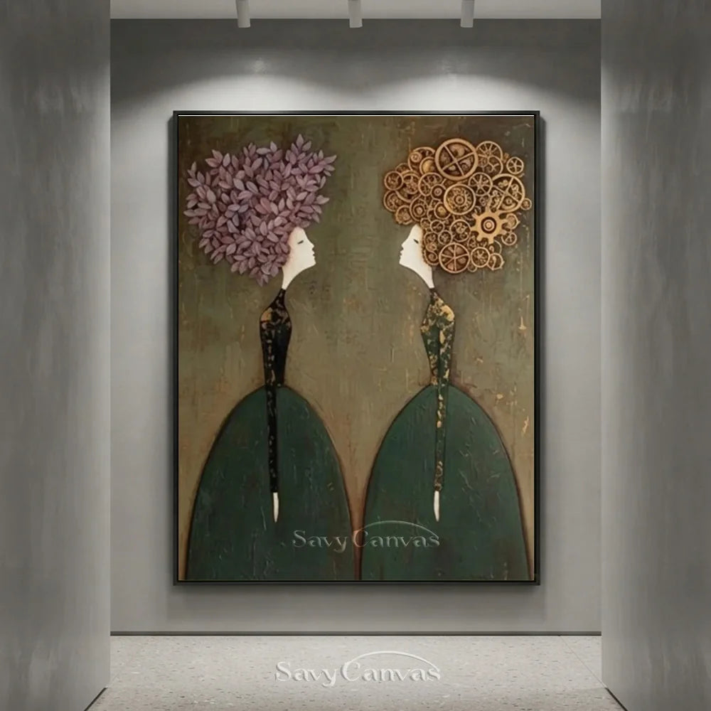 Modern Living Room Wall Art Handmade Canvas #SS 296