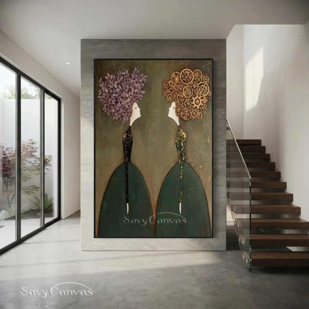 Modern Living Room Wall Art Handmade Canvas #SS 296
