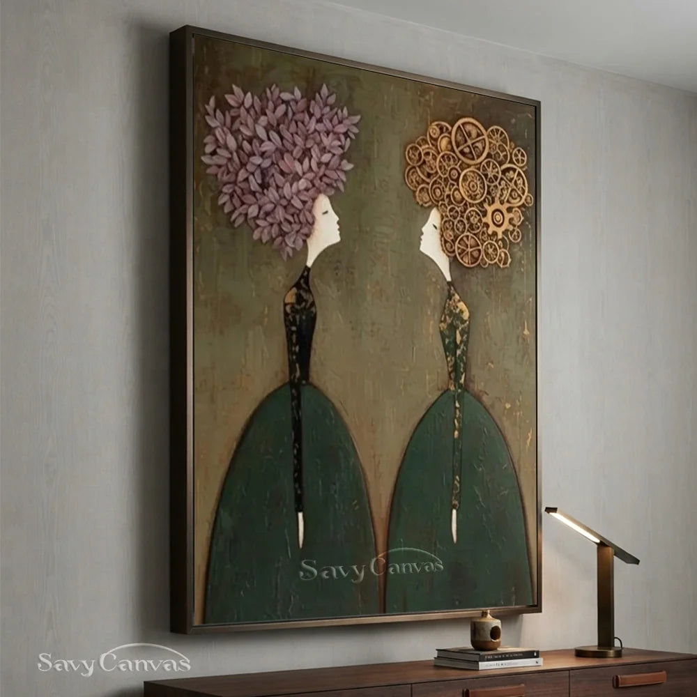 Modern Living Room Wall Art Handmade Canvas #SS 296