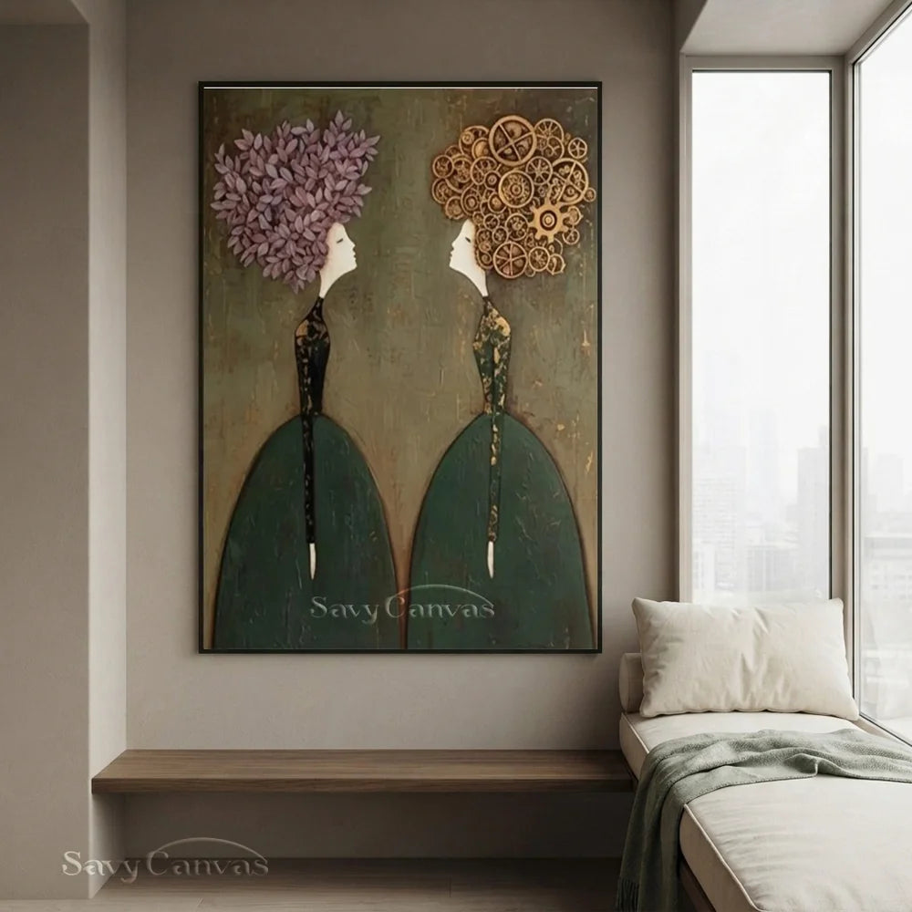 Modern Living Room Wall Art Handmade Canvas #SS 296