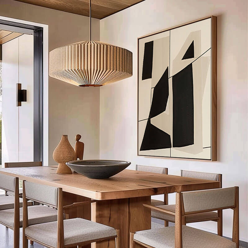 Japandi Style Large Wall Art | Wabi-sabi Minimalist Canvas #AA 368