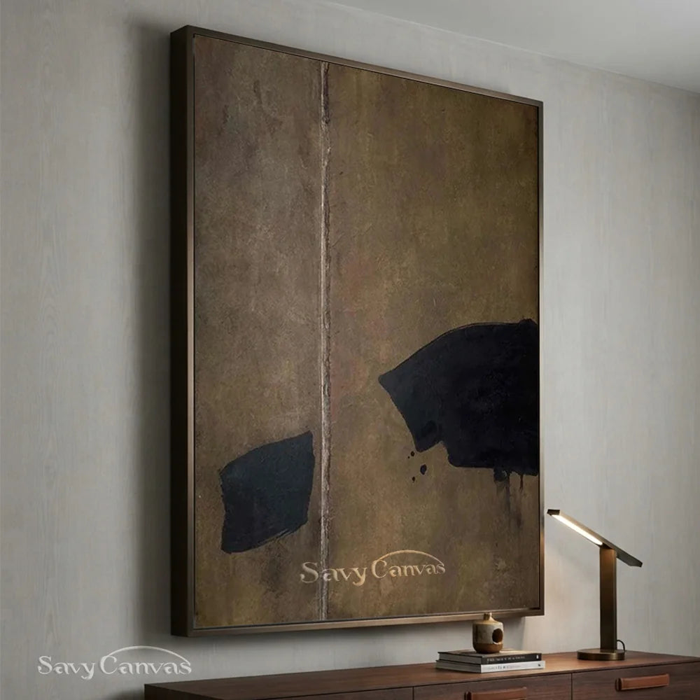 Hand-Painted Abstract  canvas Art - Modern Oil Painting #JJ 011