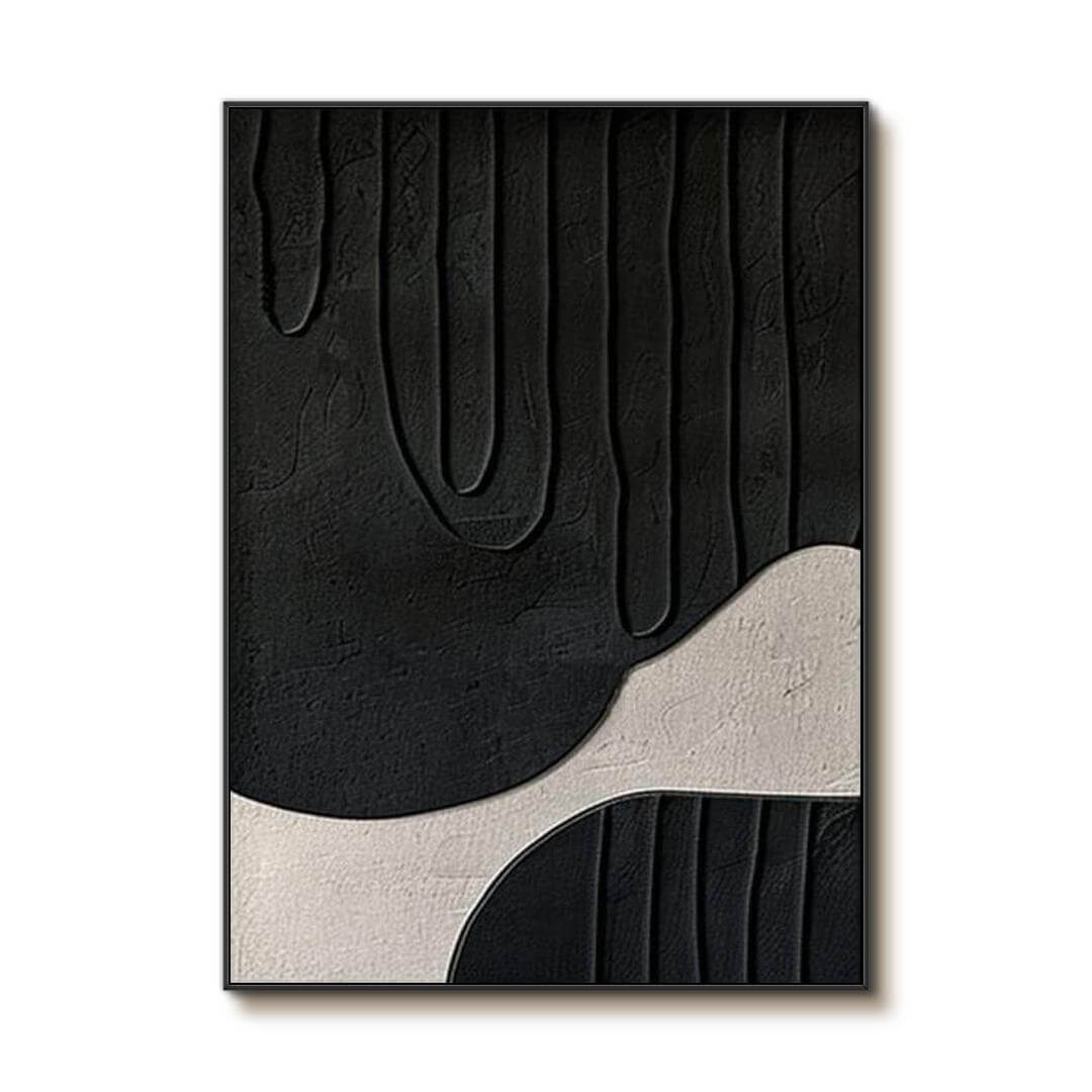 Modern Organic Shapes Wall Art | Curved Line Abstract Print #AA 330