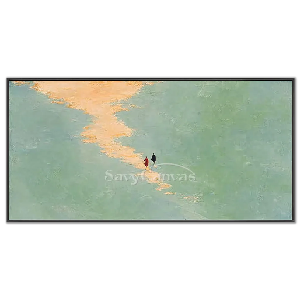 Large-Original-Green-Grassland-Oil-Painting,-black-frame-03.webp