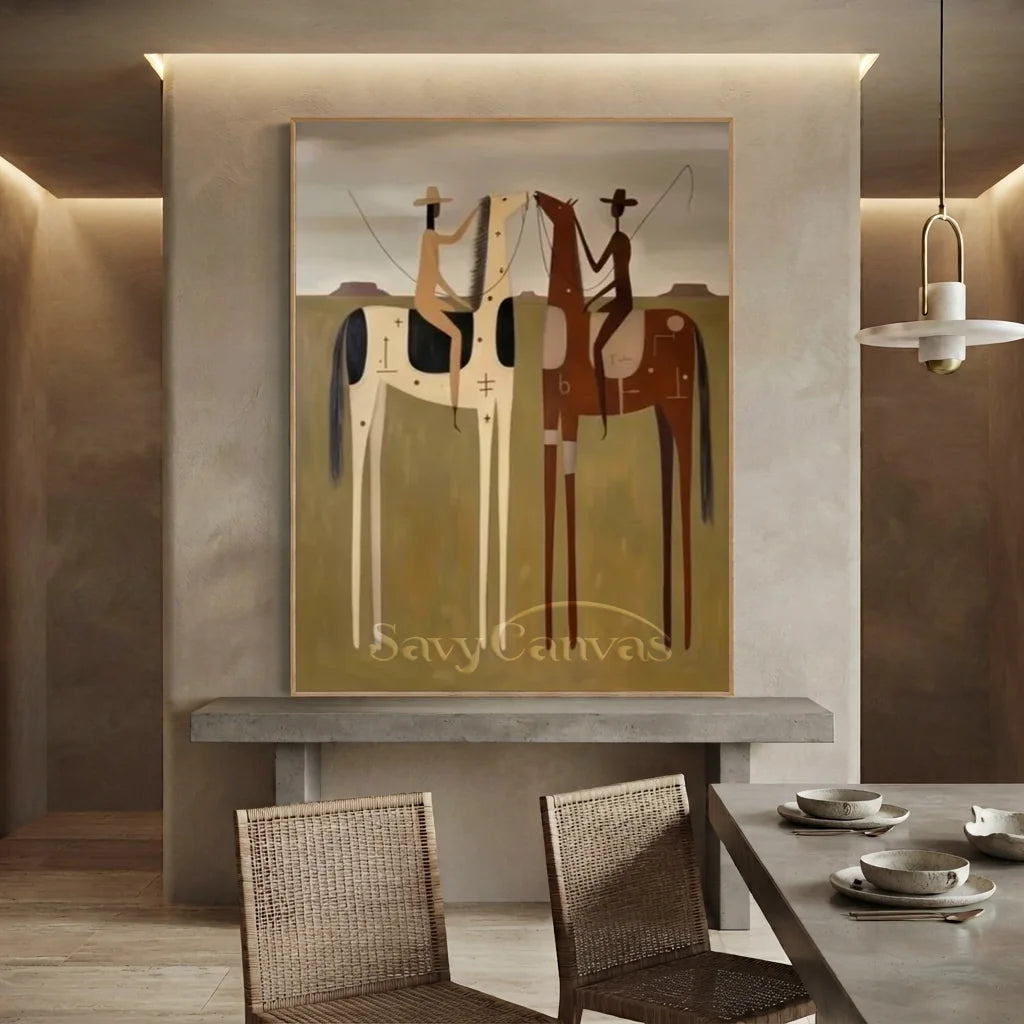 Handmade Surreal Western Oil Painting #SS 323
