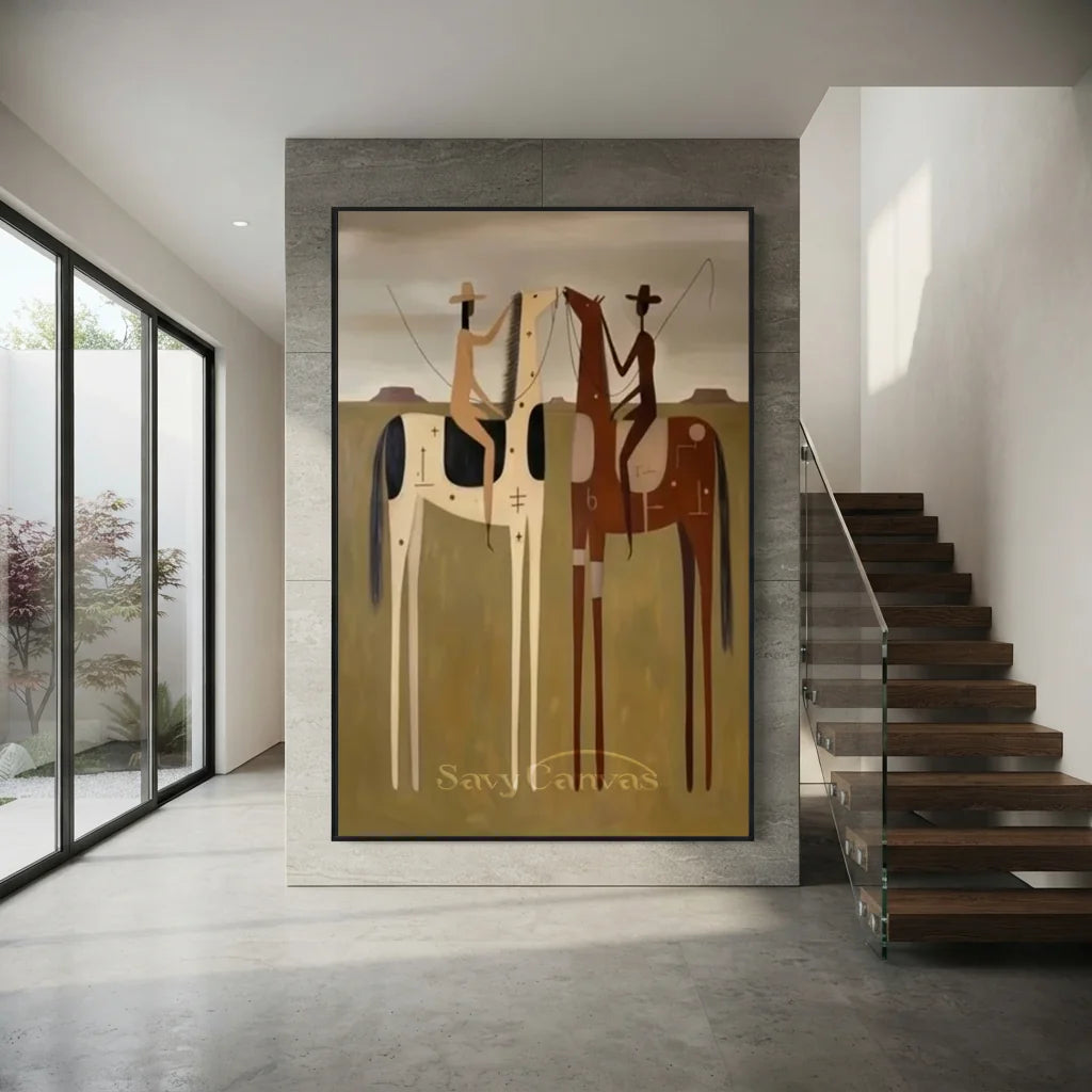 Handmade Surreal Western Oil Painting #SS 323