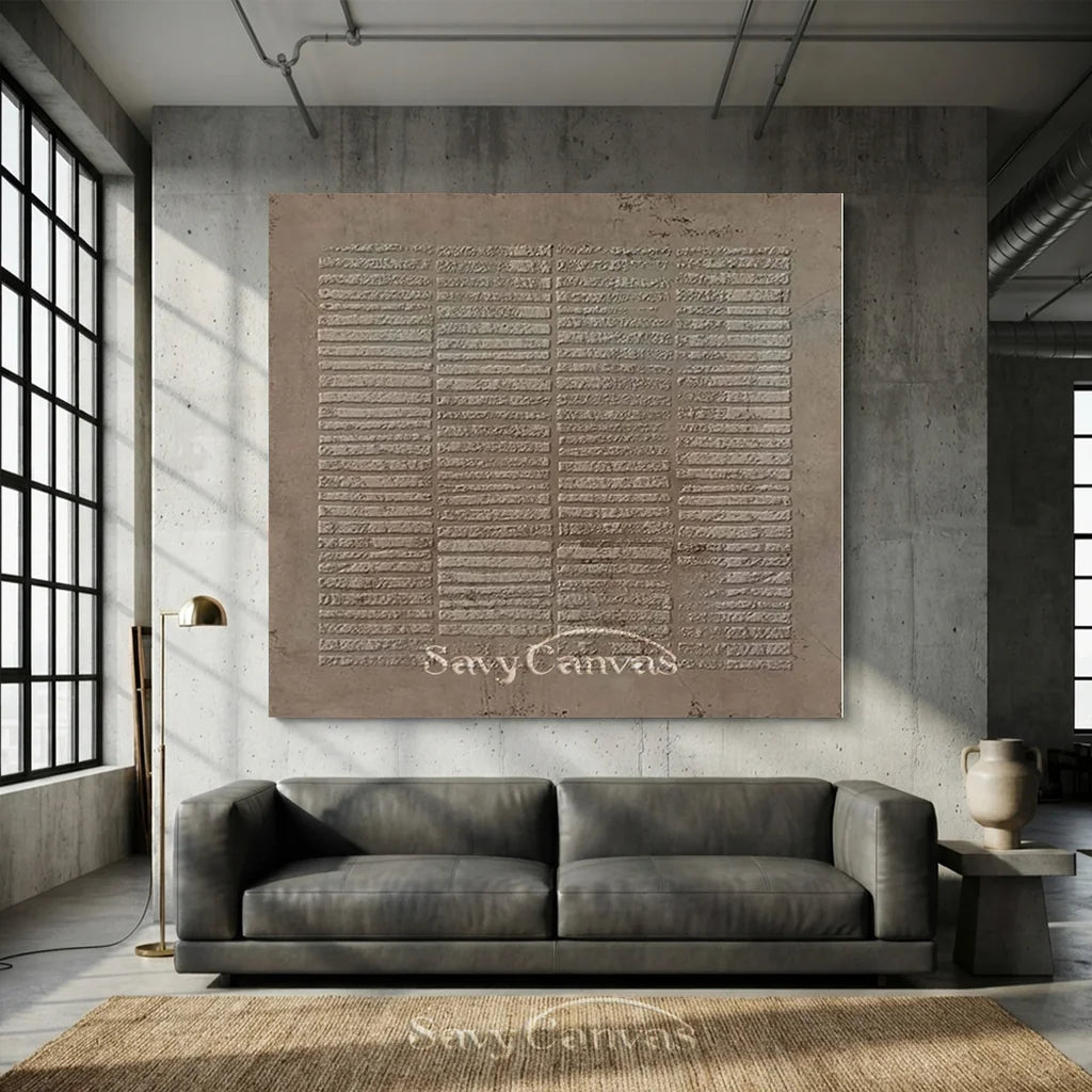 Large Wabi Sabi Textured Wall Art | Neutral Abstract Painting#TC 196