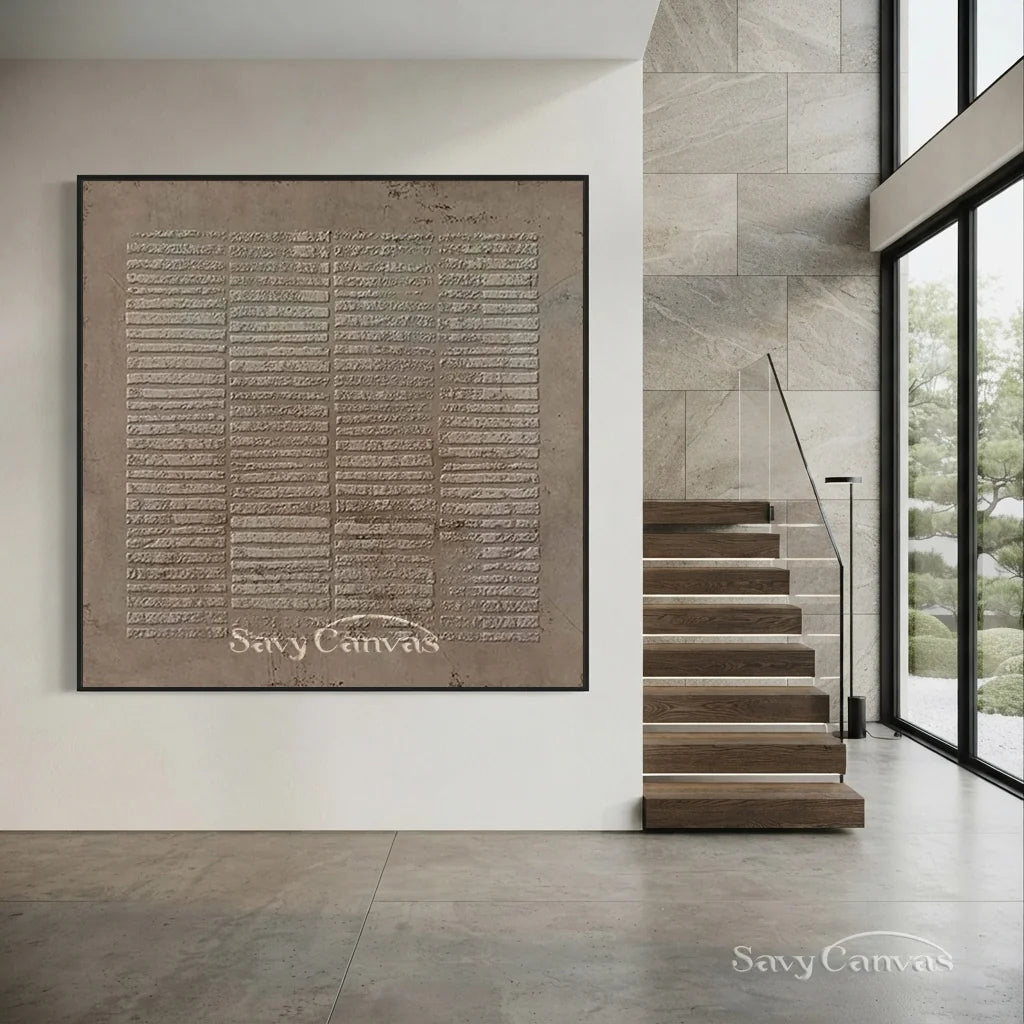 Large Wabi Sabi Textured Wall Art | Neutral Abstract Painting#TC 196