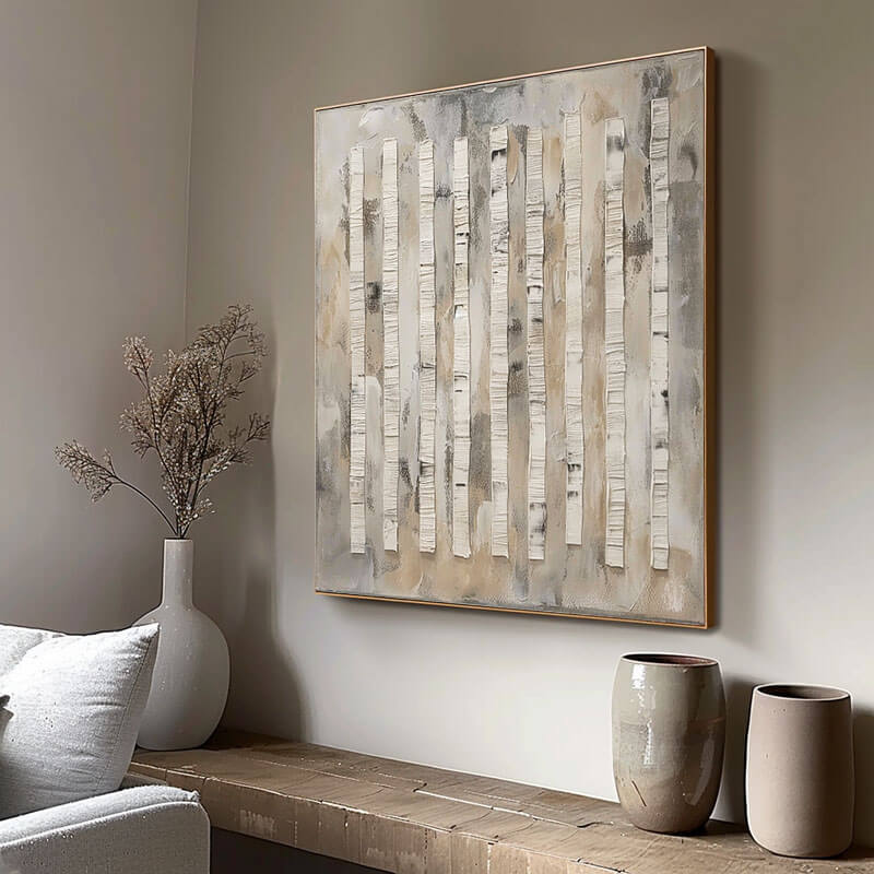 Japandi Style Dining Room Wall Art | Wabi-sabi Textured Print #AA 372
