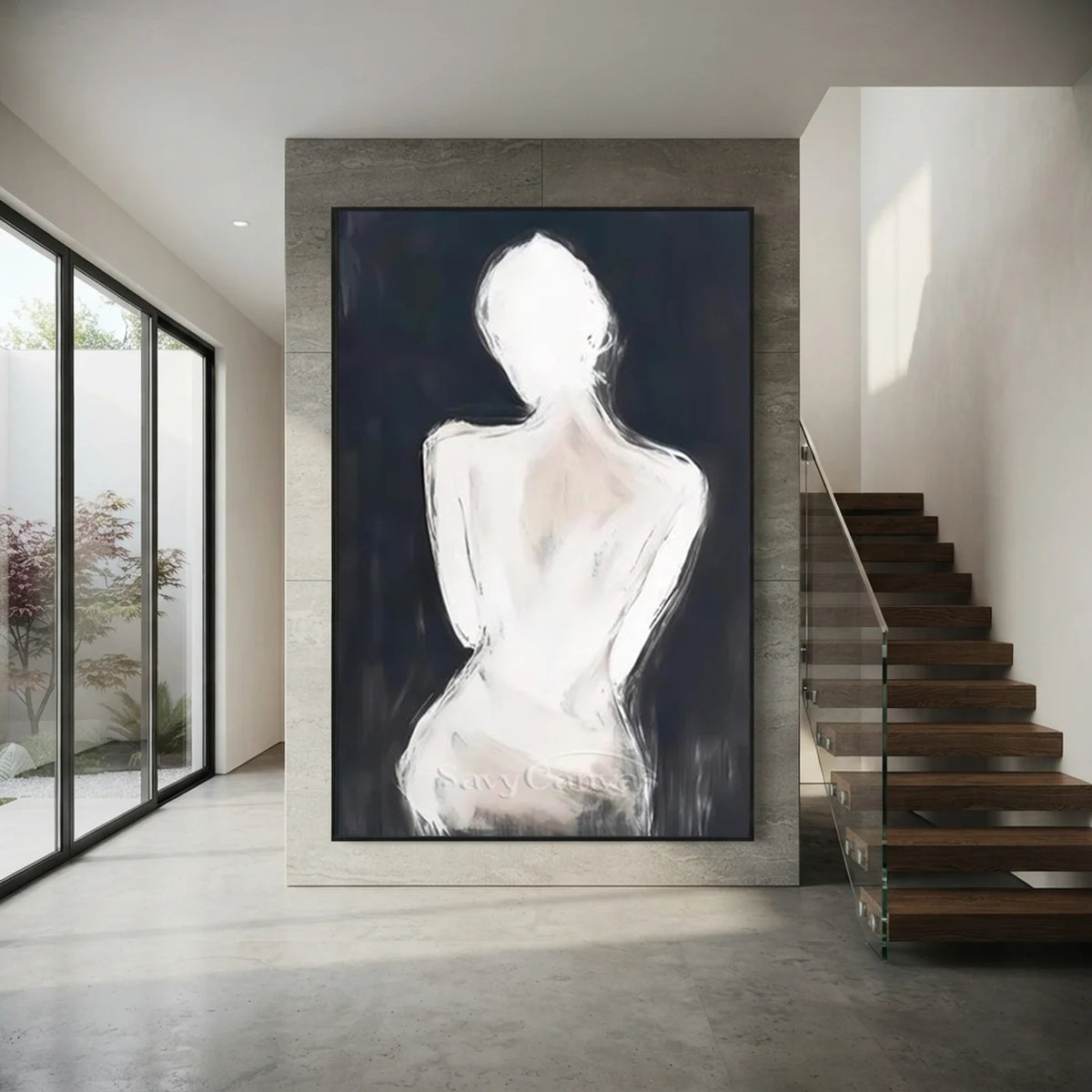 Minimalist-Black-and-White-Body-Poster-for-modern-staircase-decor-09.webp