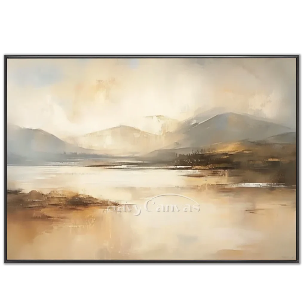 Minimalist-Mountain-Canvas-art-black-frame-02.webp