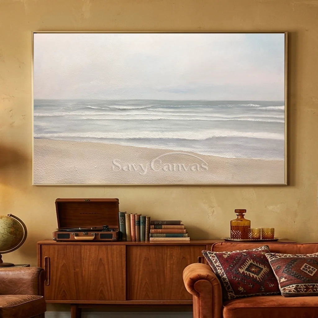 Modern Coastal Landscape - Handmade Seascape Wall Decor #TC 090