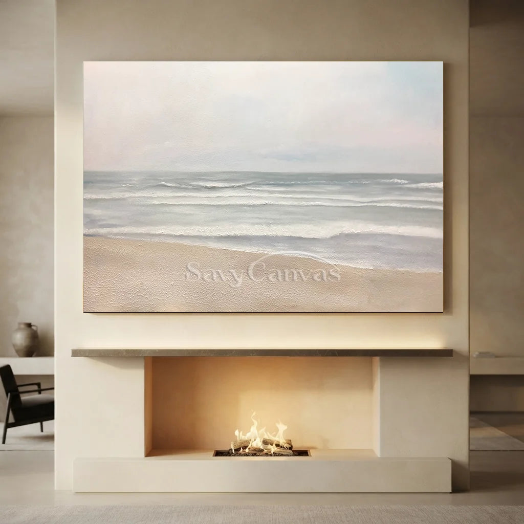 Modern Coastal Landscape - Handmade Seascape Wall Decor #TC 090
