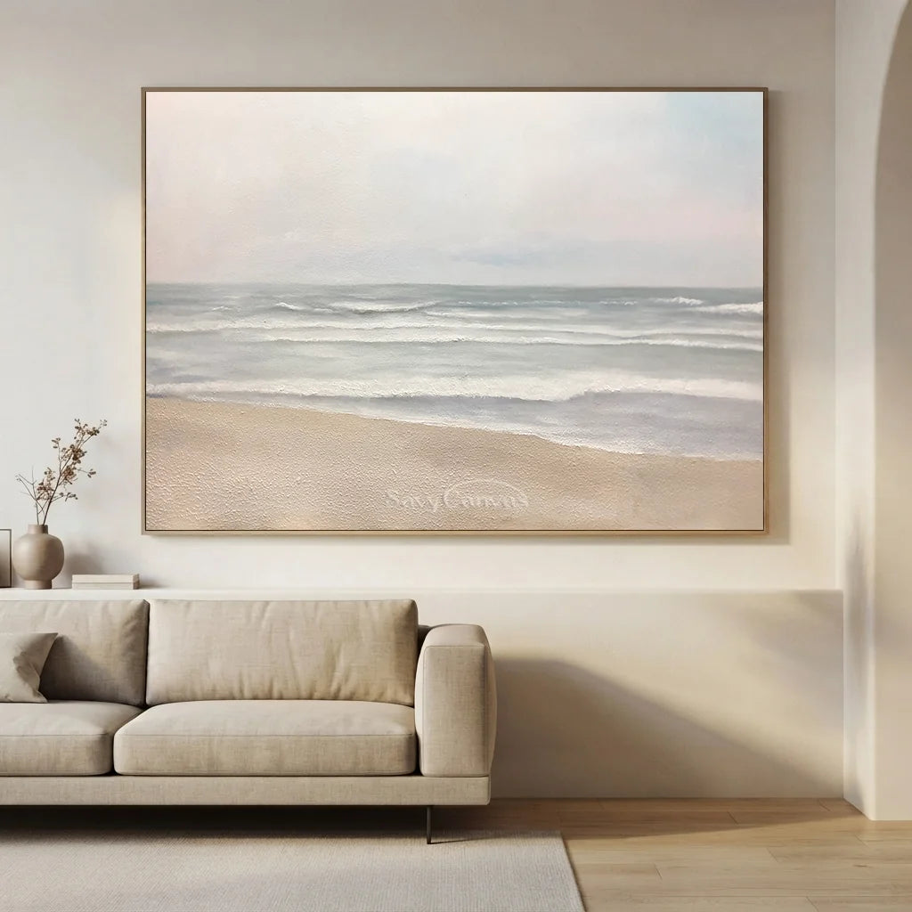 Modern Coastal Landscape - Handmade Seascape Wall Decor #TC 090