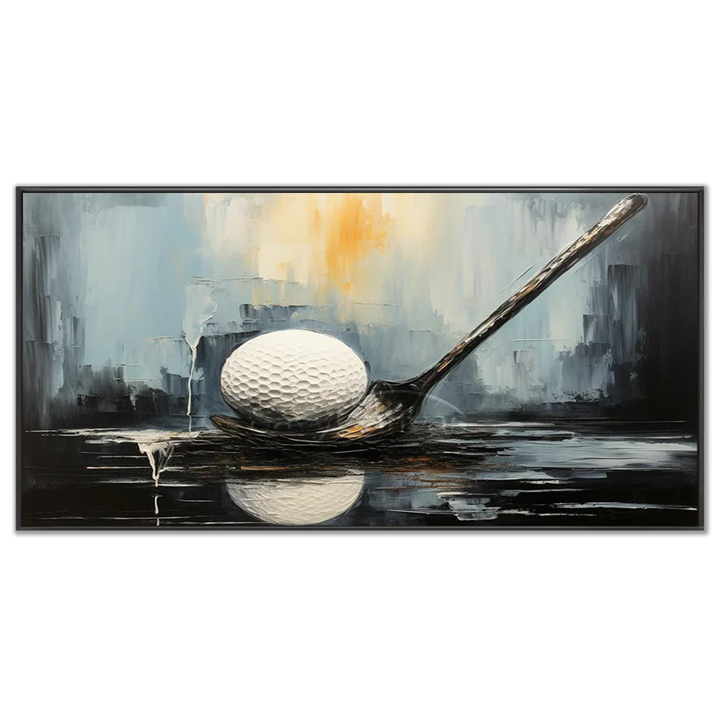 Modern Golf Painting | Abstract Sports Wall Art #AA 229