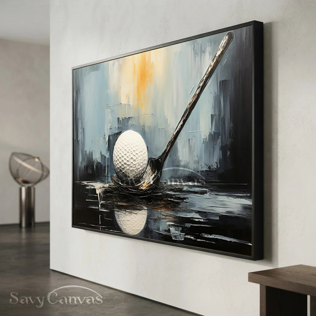 Modern Golf Painting | Abstract Sports Wall Art #AA 229