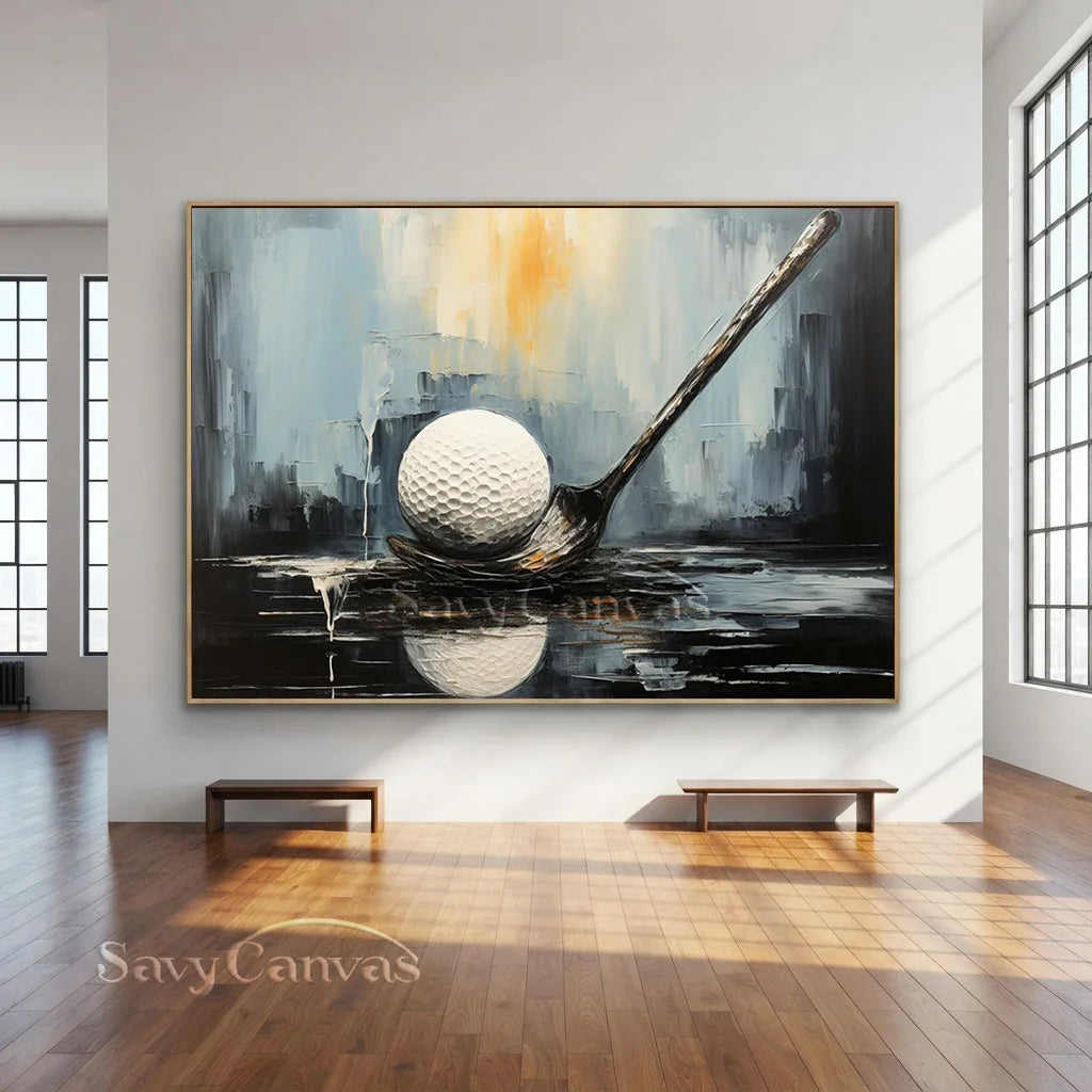 Modern Golf Painting | Abstract Sports Wall Art #AA 229