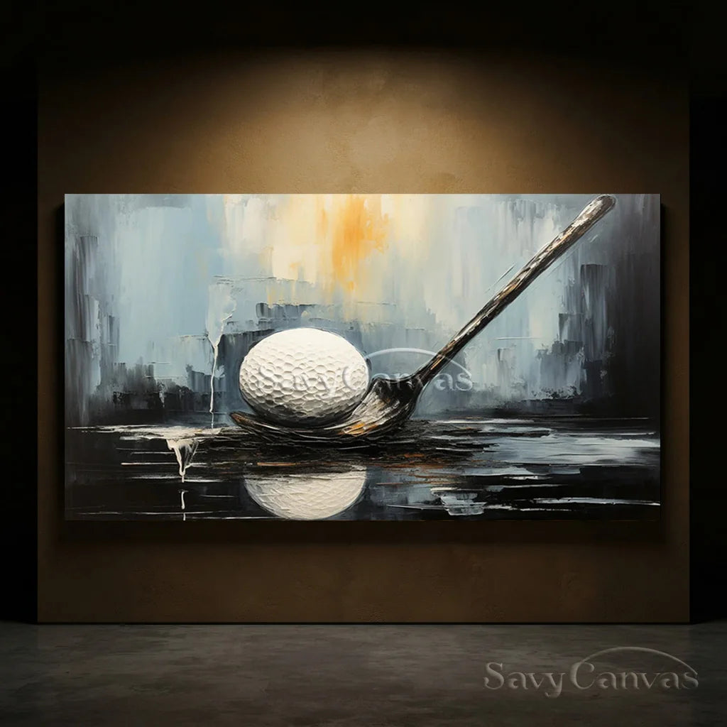 Modern Golf Painting | Abstract Sports Wall Art #AA 229