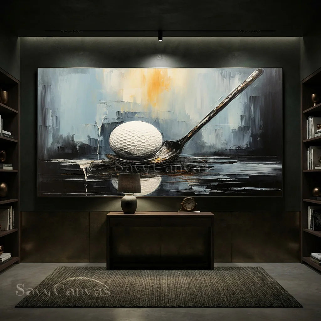 Modern Golf Painting | Abstract Sports Wall Art #AA 229