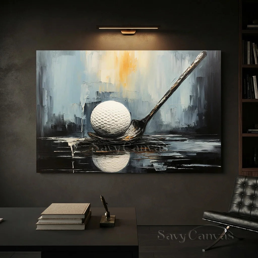 Modern Golf Painting | Abstract Sports Wall Art #AA 229