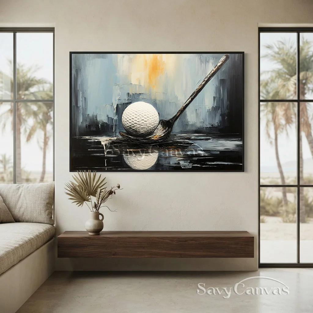 Modern Golf Painting | Abstract Sports Wall Art #AA 229