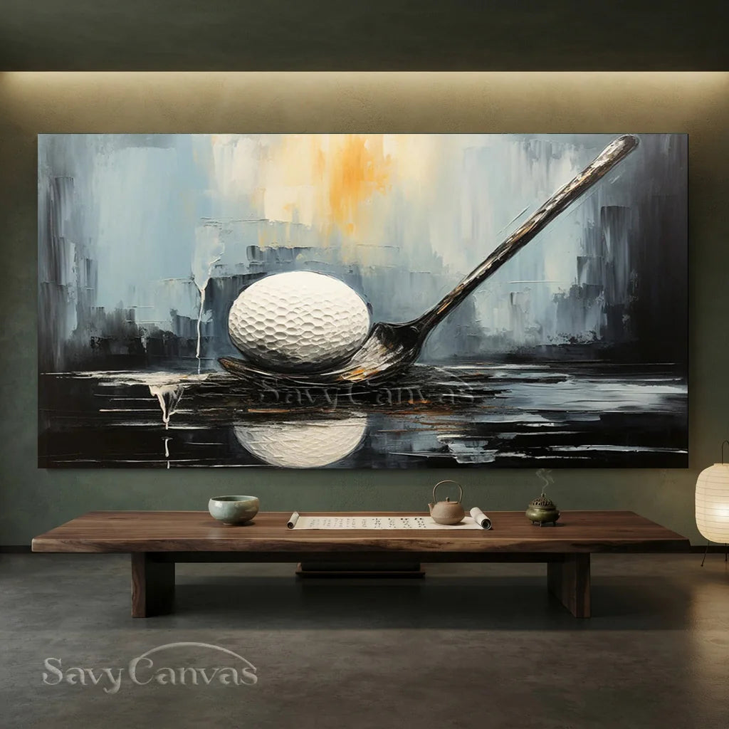 Modern Golf Painting | Abstract Sports Wall Art #AA 229