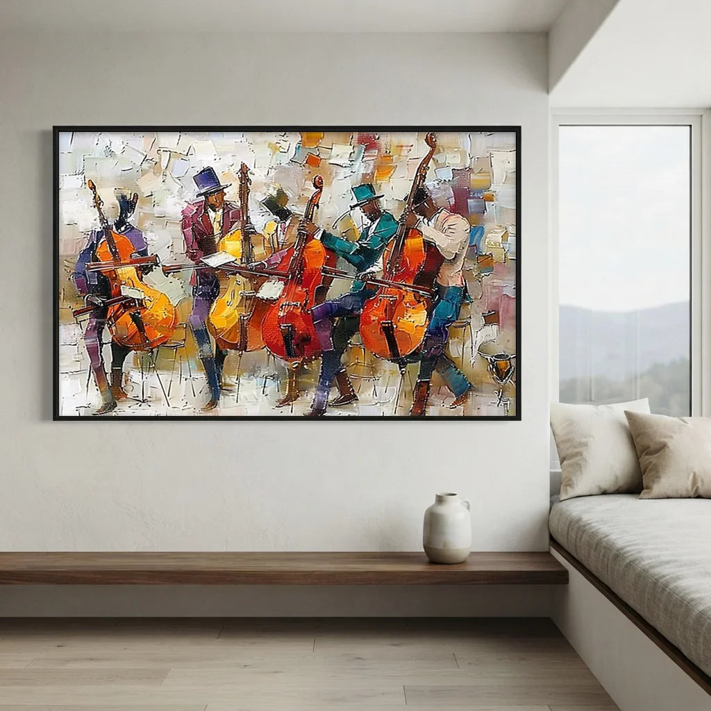 Textured Impasto Painting | Modern Musicians Wall Art #AA 002