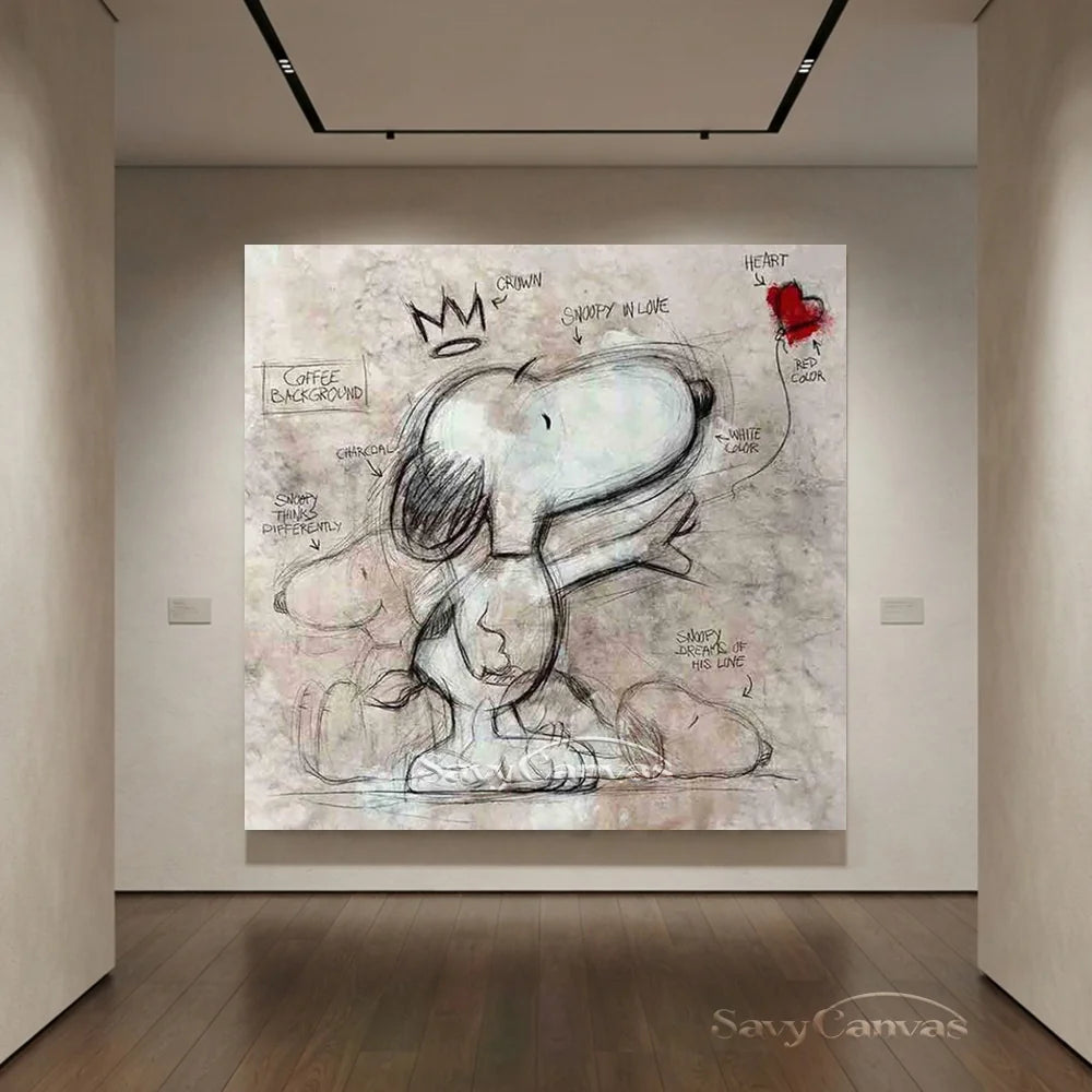 Handmade Pop Art Cartoon Abstract Oil Painting #SS 272
