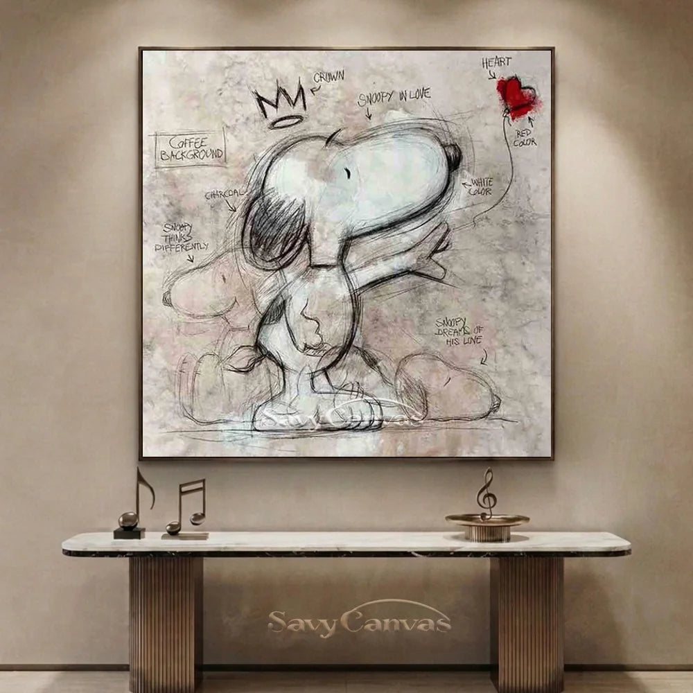 Handmade Pop Art Cartoon Abstract Oil Painting #SS 272