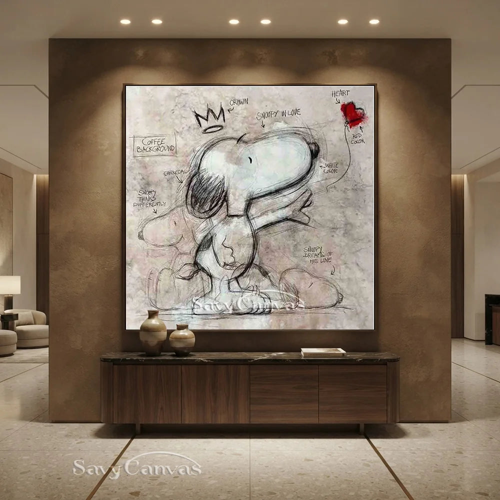 Handmade Pop Art Cartoon Abstract Oil Painting #SS 272