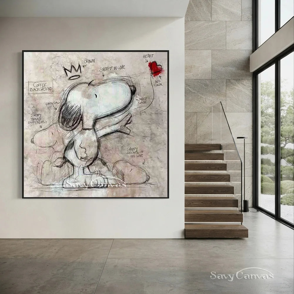 Handmade Pop Art Cartoon Abstract Oil Painting #SS 272