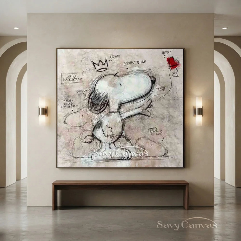 Handmade Pop Art Cartoon Abstract Oil Painting #SS 272