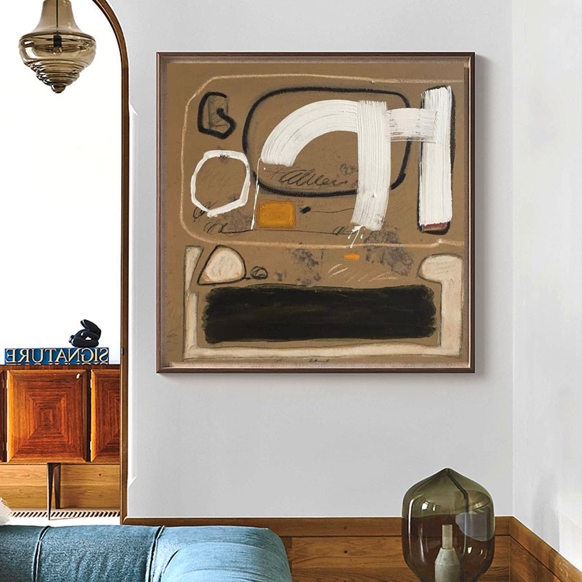  Japandi Style Wall Art | Wabi-sabi Textured Canvas Print