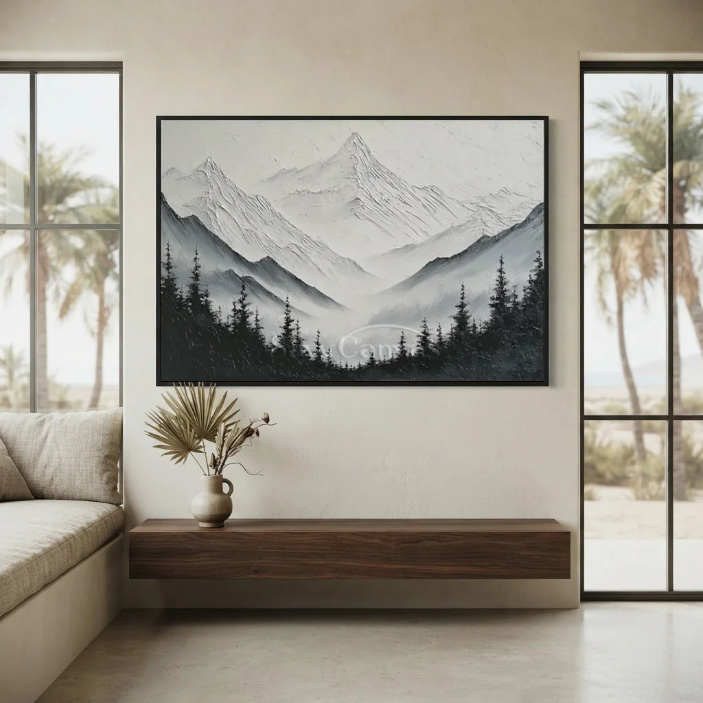 Monochrome-mountain-landscape-painting-for-wall-between-window-09.webp