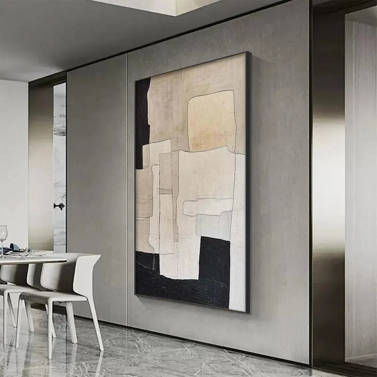 Abstract Architectural Painting | Modern Cityscape Art #AA 214