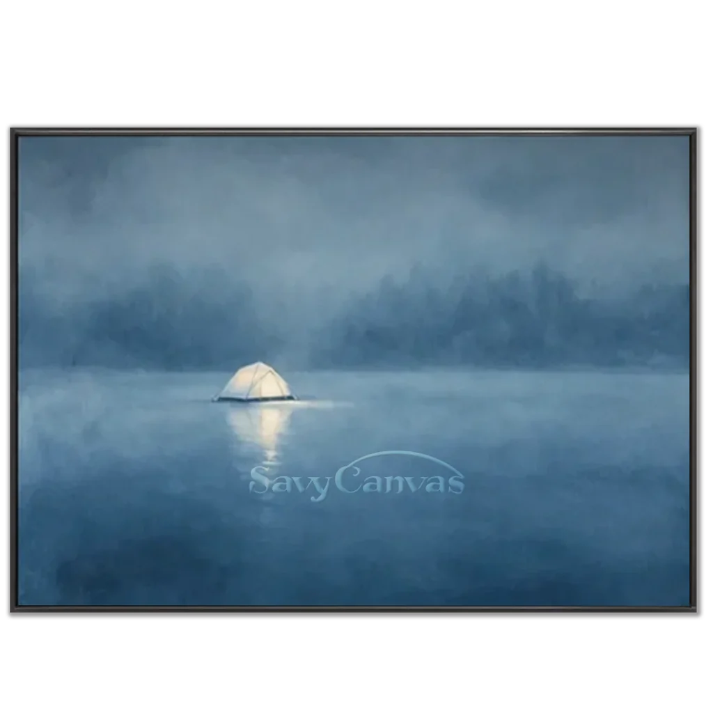 Ocean-And-Sky-Abstract-Canvas-Art-black-frame-02.webp