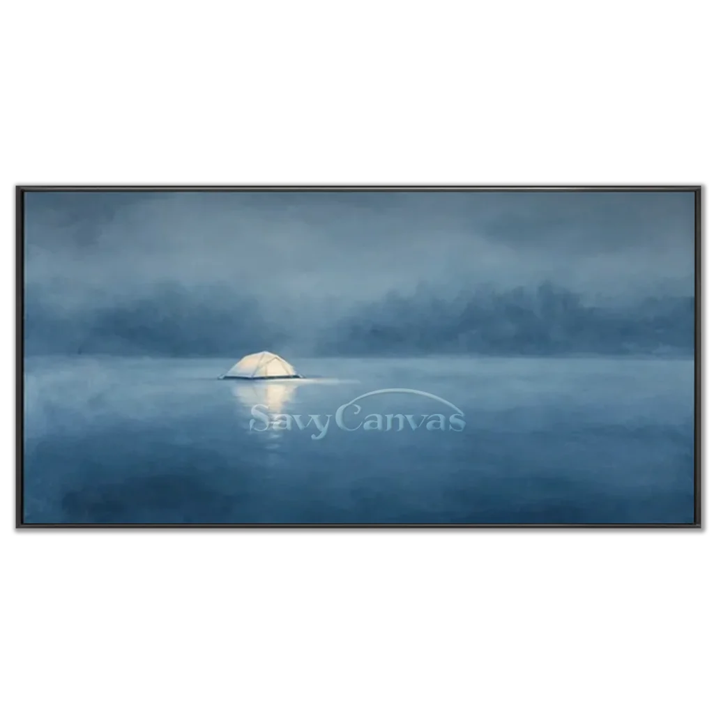 Ocean-And-Sky-Abstract-Canvas-Art-black-frame-03.webp
