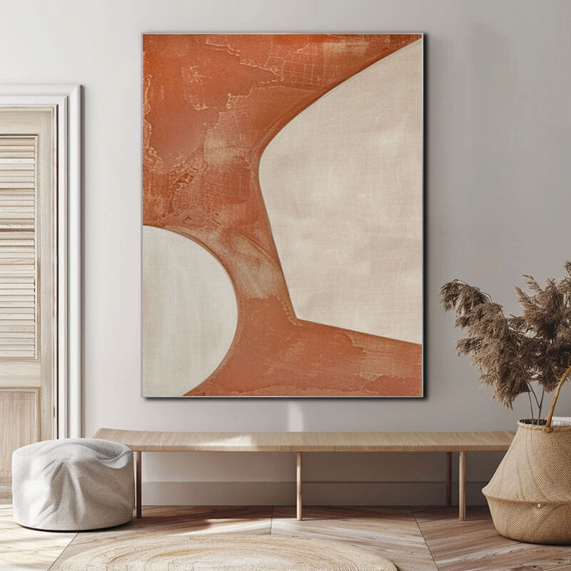  Japandi Style Large Wall Art | Wabi-sabi Abstract Canvas Print